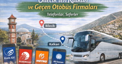 Bilecik’ten Kalkan ve Geçen Otobüs Firmaları | Telefonlar, Seferler