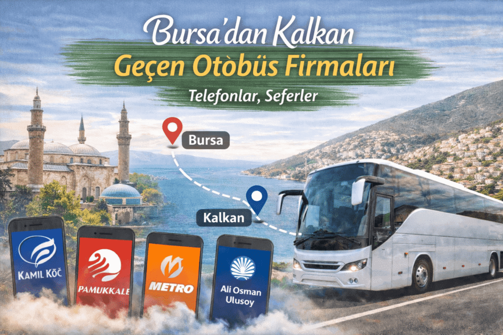 Bursa’dan Kalkan ve Geçen Otobüs Firmaları | Telefonlar, Seferler