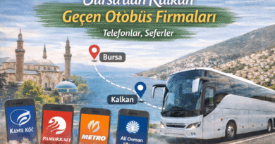 Bursa’dan Kalkan ve Geçen Otobüs Firmaları | Telefonlar, Seferler